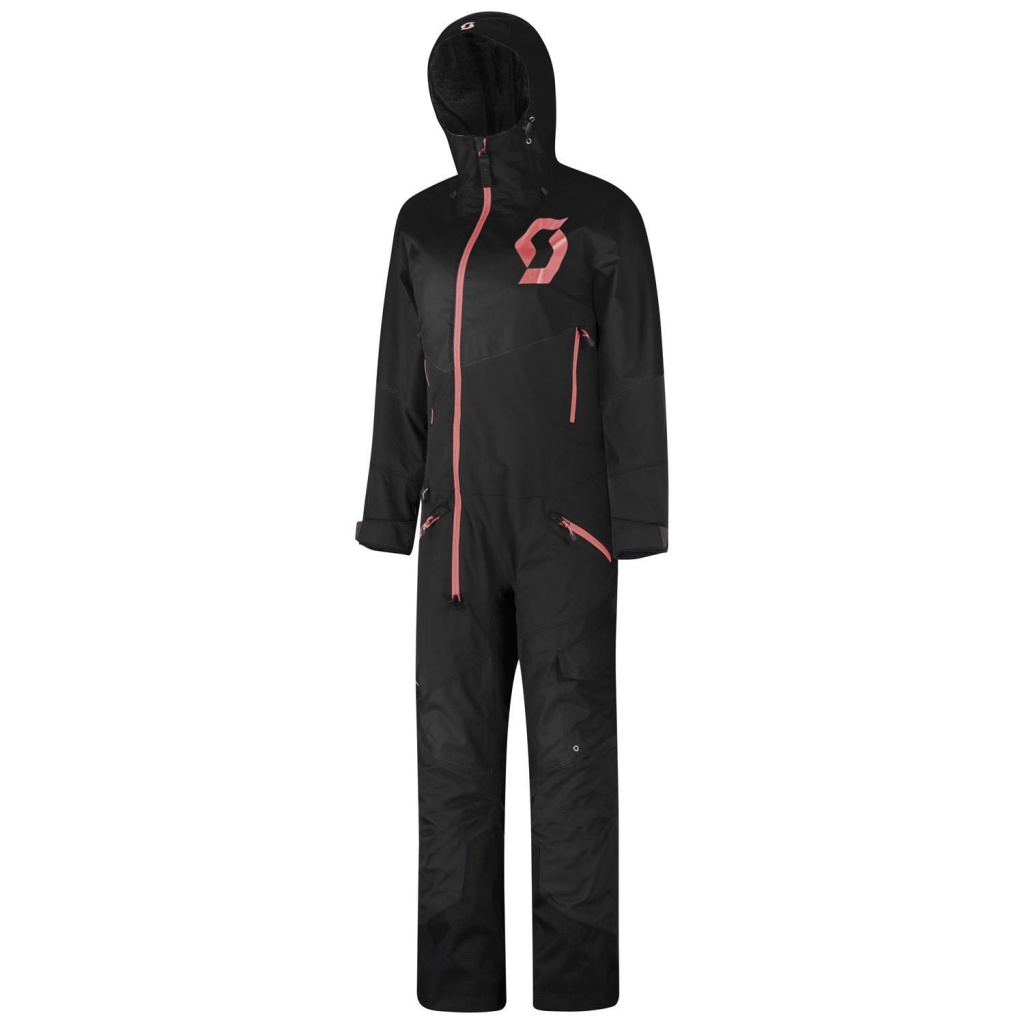 Scott Back-X Monosuit Dame Sort/Ros