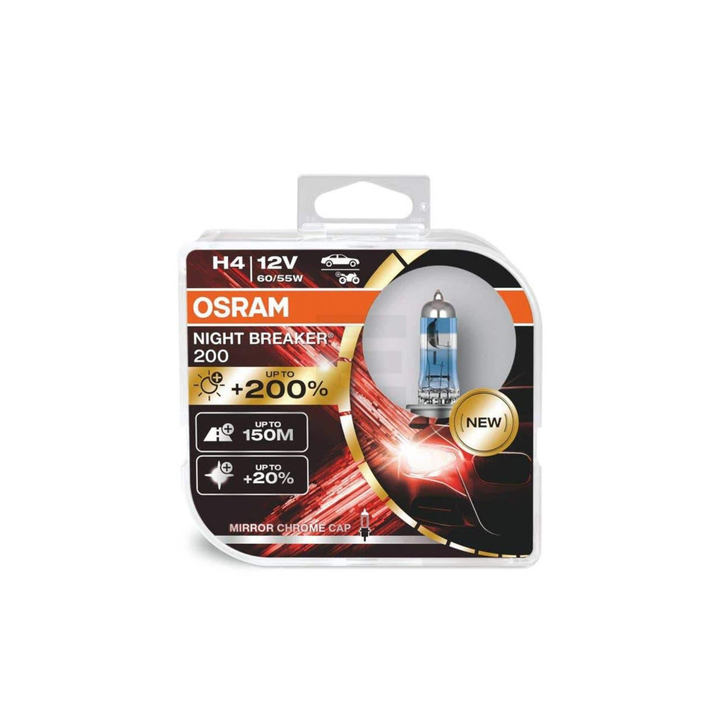 Osram H4 Night Breaker Laser 200% (Sett)