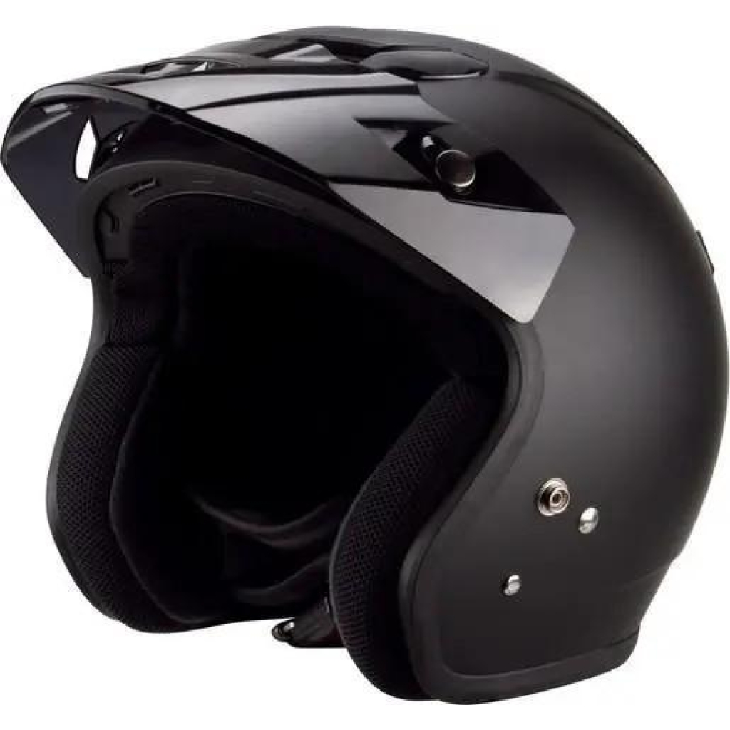 Zeus 381 Hjelm - Matt Sort, 60/L