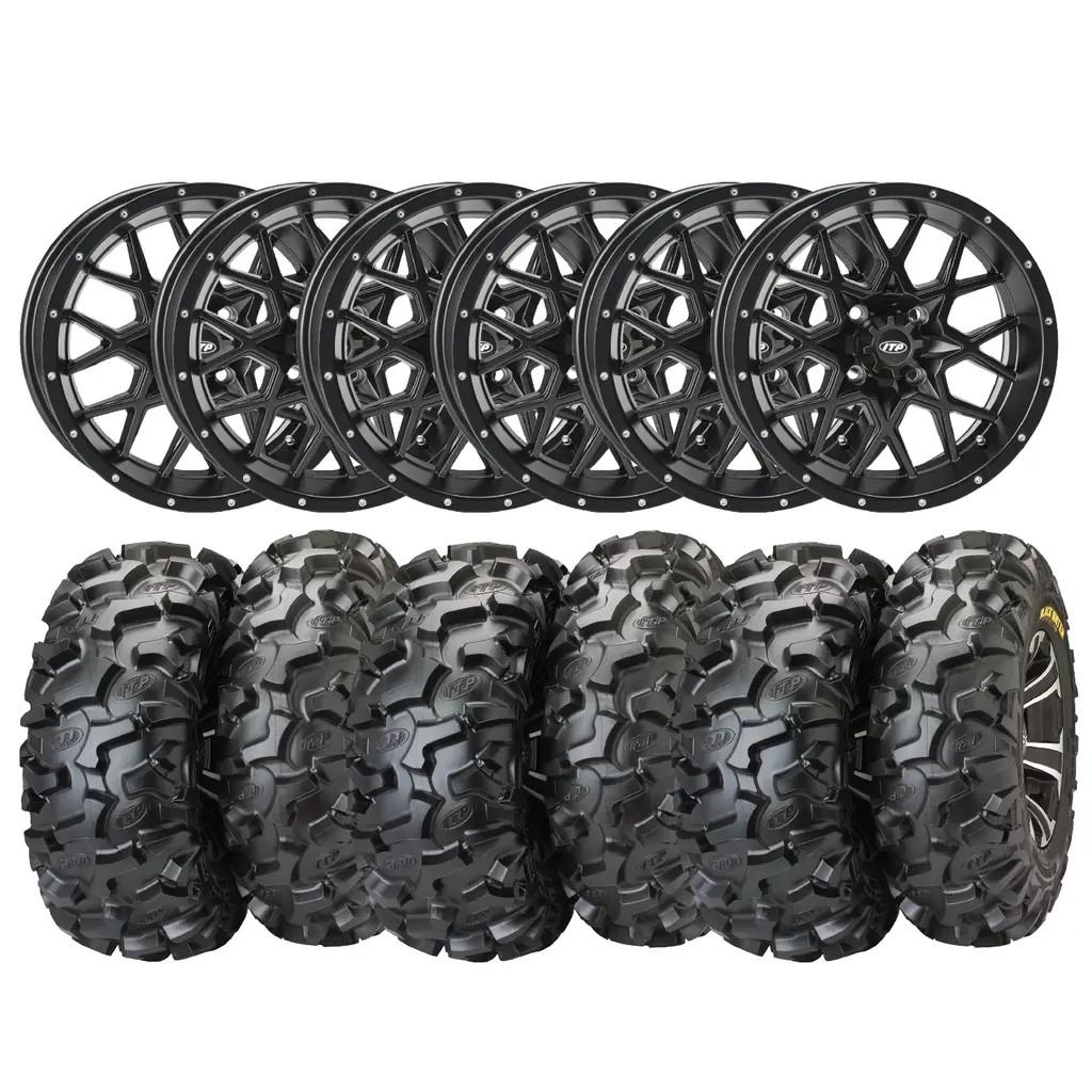 Hjulpakke 1 - Polaris 6x6 - 27"/14", ITP Blackwater NHS, ITP Hurricane