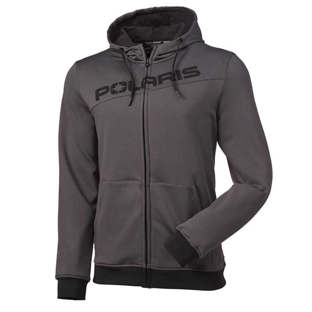 POLARIS Men's Tech Full-Zip Hoodie, Color: Gray, Size: M