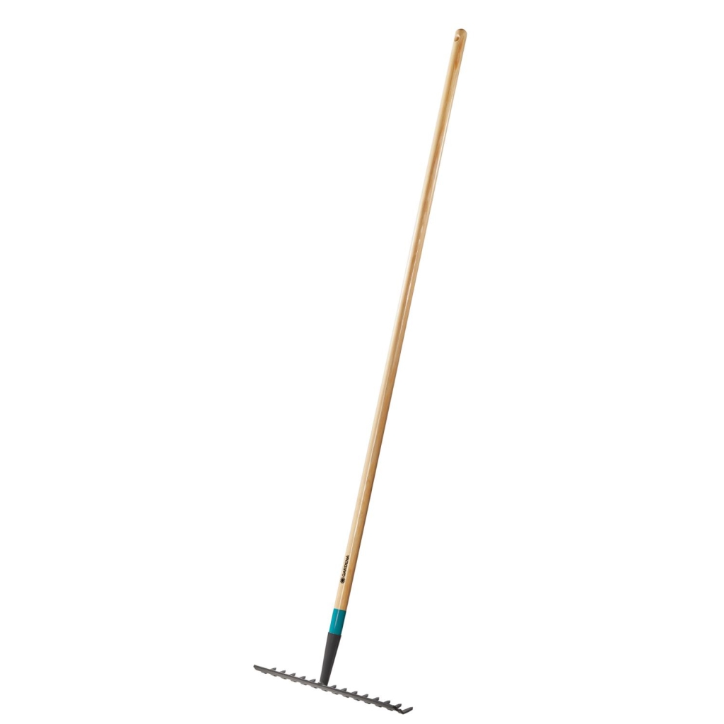 GARDENA ClassicLine rive, hagerive, stålhode trehåndtak, arbeidsbredde 38 cm