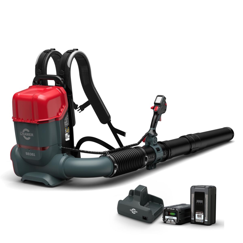 CRAMER Optimus BB36 ryggbåren løvblåser 82V med batterier/lader