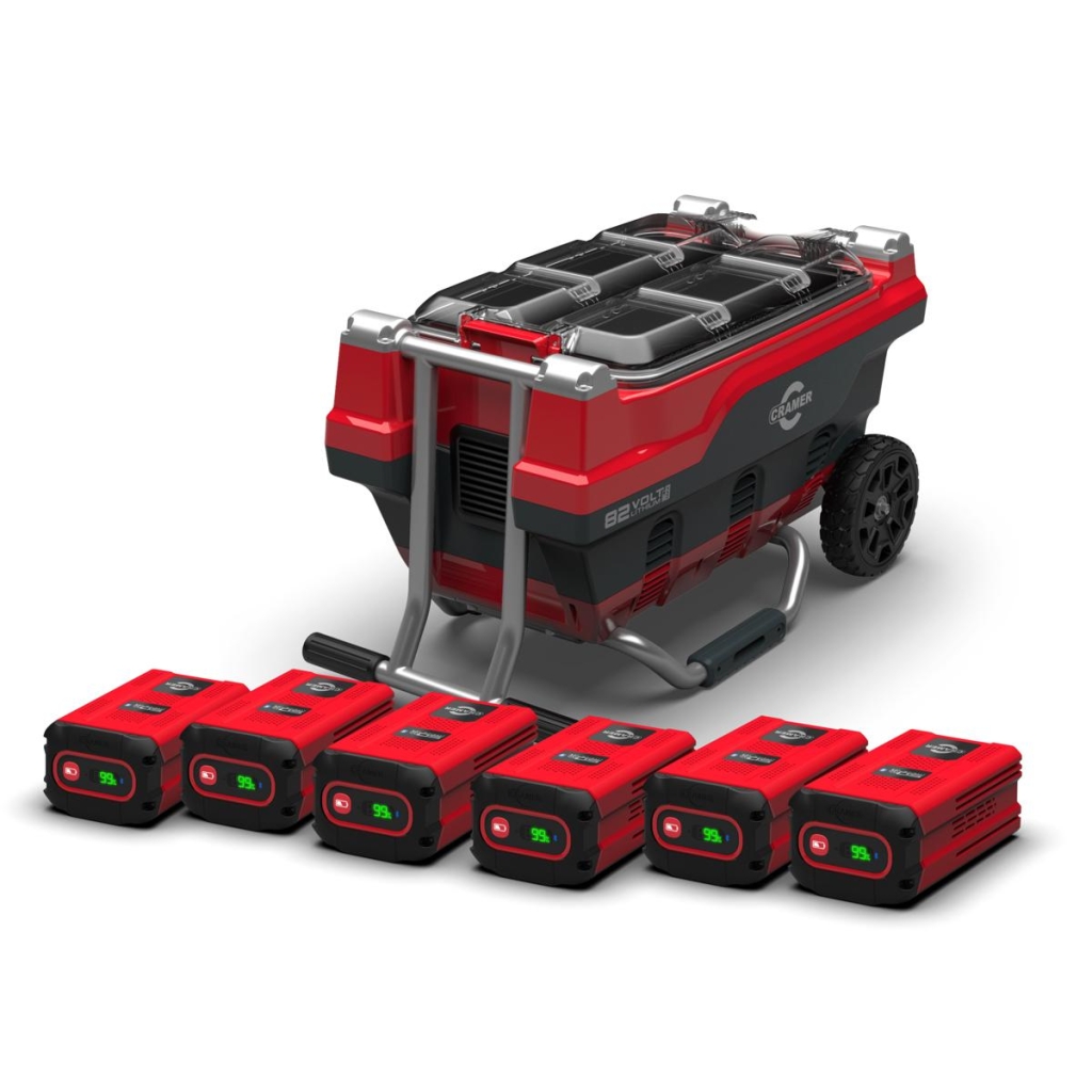 CRAMER 82C6 lader 6 spor med 6x 82V580P batterier