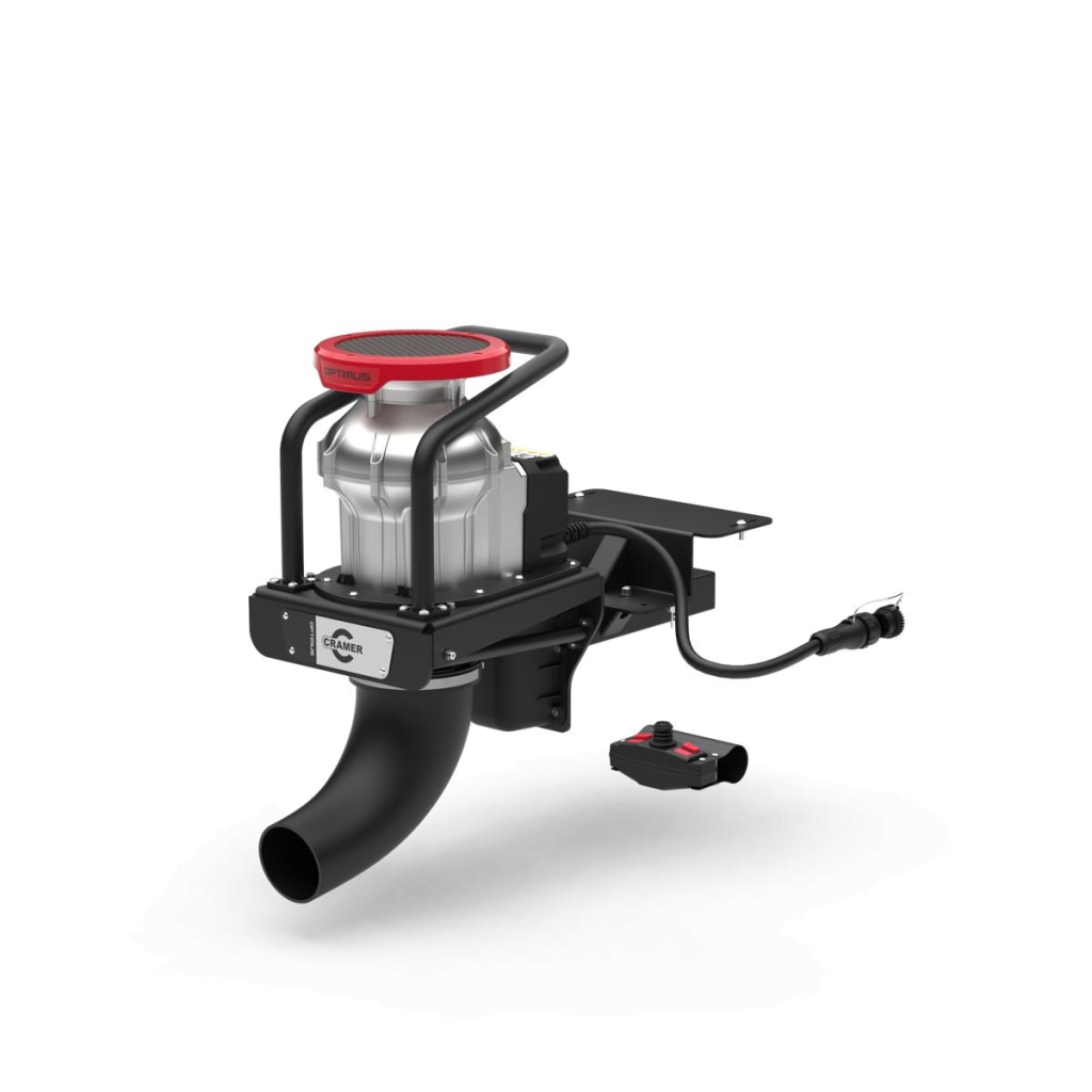 CRAMER Optimus ETO blåser til ZeroTurn