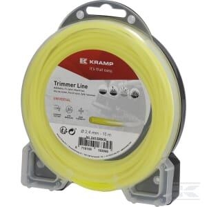 KRAMP Trimmertråd Ø 2,4mm 15m rund gul