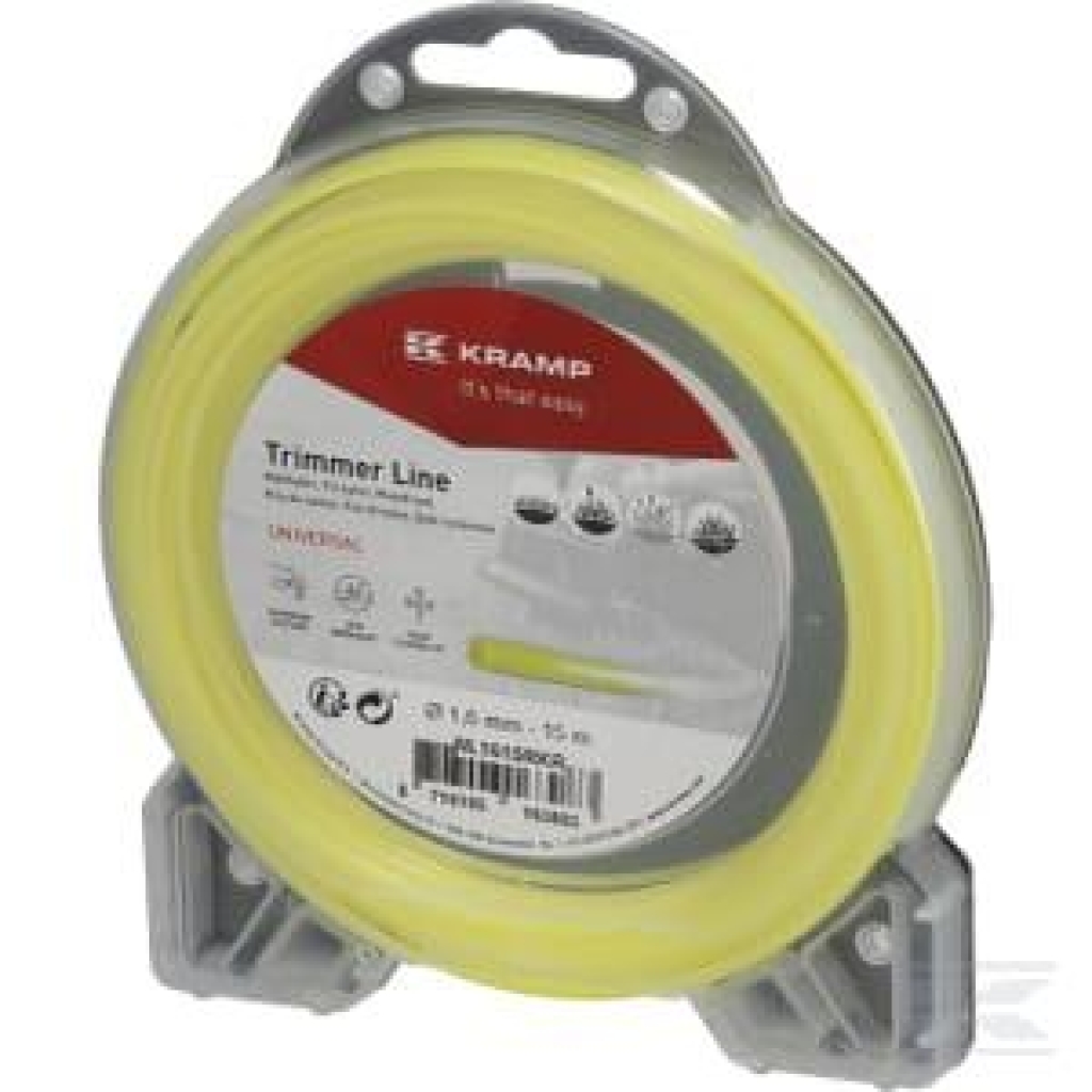 KRAMP Trimmertråd Ø 1,6mm 15m rund gul