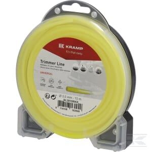 KRAMP Trimmertråd Ø 3mm 15m rund gul