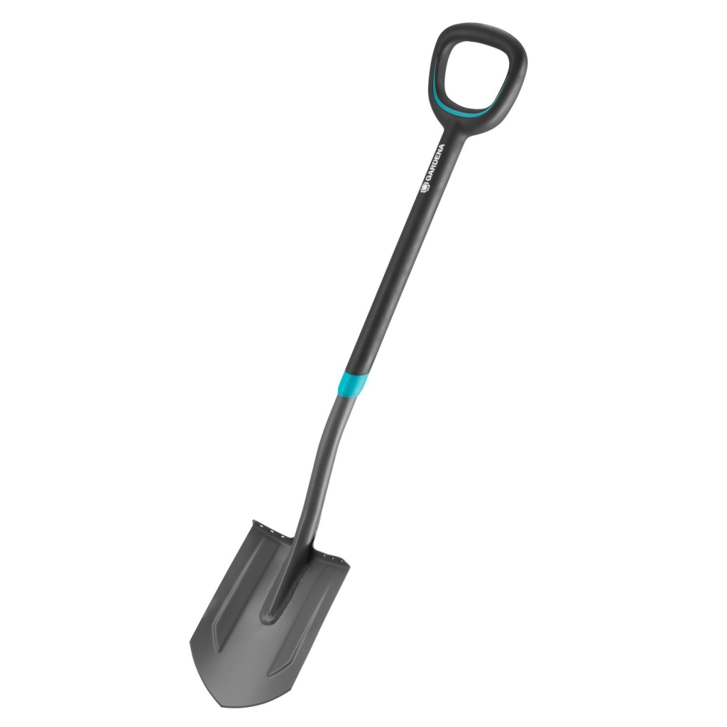 GARDENA ErgoLine spiss spade, elektrisk spade for graving av hard jord, ergonomisk, 117 cm