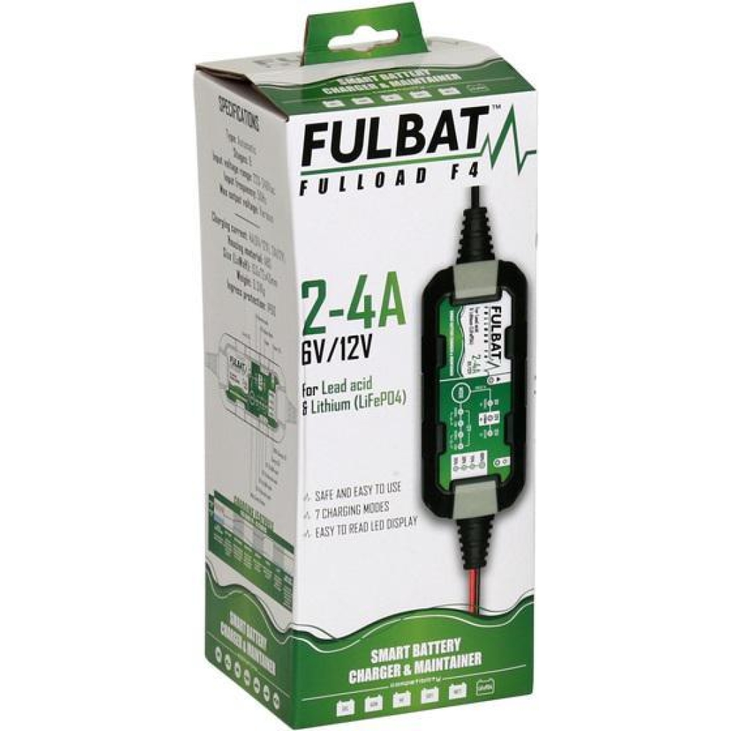 FULBAT Smart batterilader 2-4A 6V/12V (Full load F4)