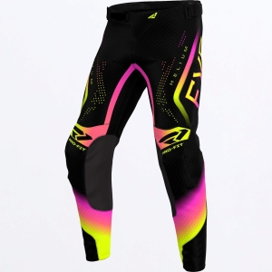 FXR Youth Helium MX Pant, Color: Pink Lemonade, Size: 24