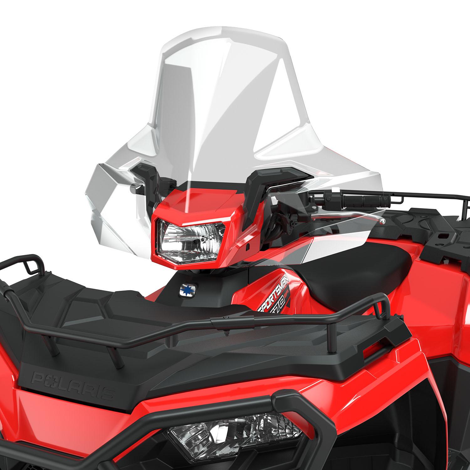POLARIS Lock & Ride Høy vindskjerm - 48,9 cm, klar - Bilde 4