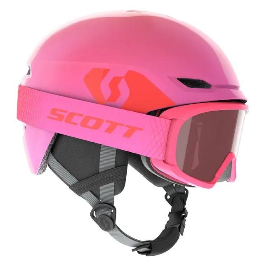 Scott Keeper 2 Hjelmkit - Rosa, M, 53-56, Barnehjelm som leveres med Witty briller