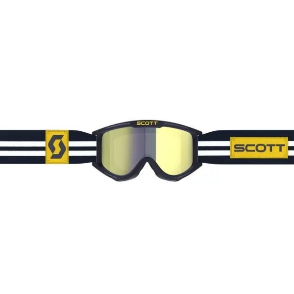 Scott 89X Era Retro Brille - Blå/Hvit, Gul Chrome Linse - Bilde 2