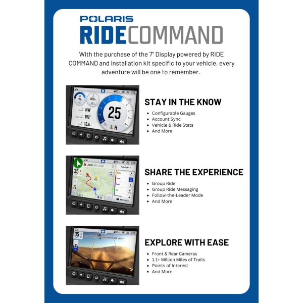 POLARIS 7" Display Powered by RIDE COMMAND - Bilde 4