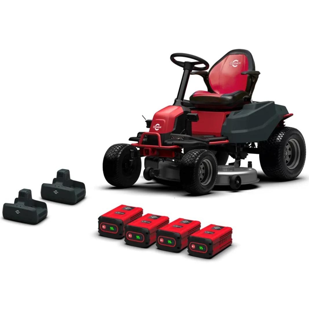 Cramer 82LT107 plentraktor med batterier og ladere