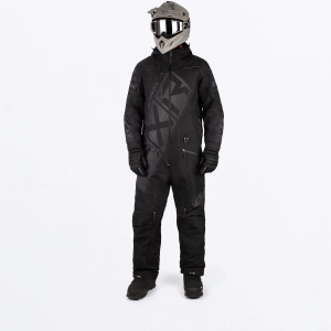 FXR Men's CX F.A.S.T. Insulated Monosuit, Color: Dark Olive/Lime, Size: L