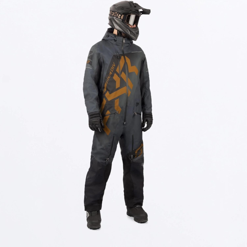 FXR CX Lite ufôret monosuit, Color: Asphalt/Copper, Size: 3XL