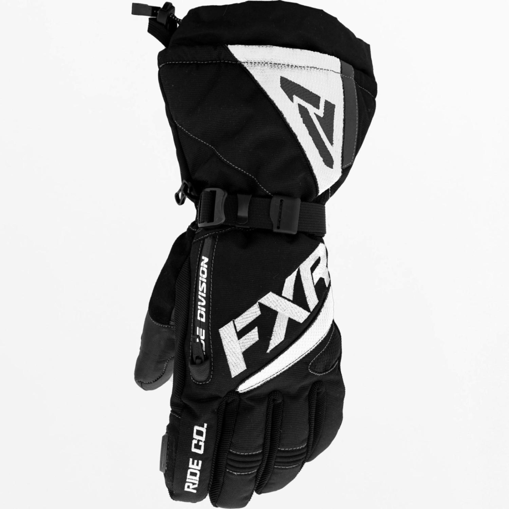 FXR Women's Fusion Glove, Color: Black/White, Size: XL