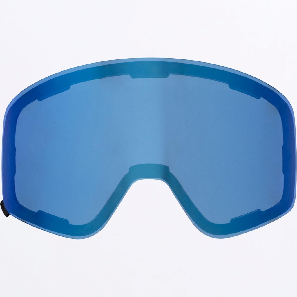 FXR Ridge Goggle Dual Lens, Color: Blue w/ Ice Finish, Size: S