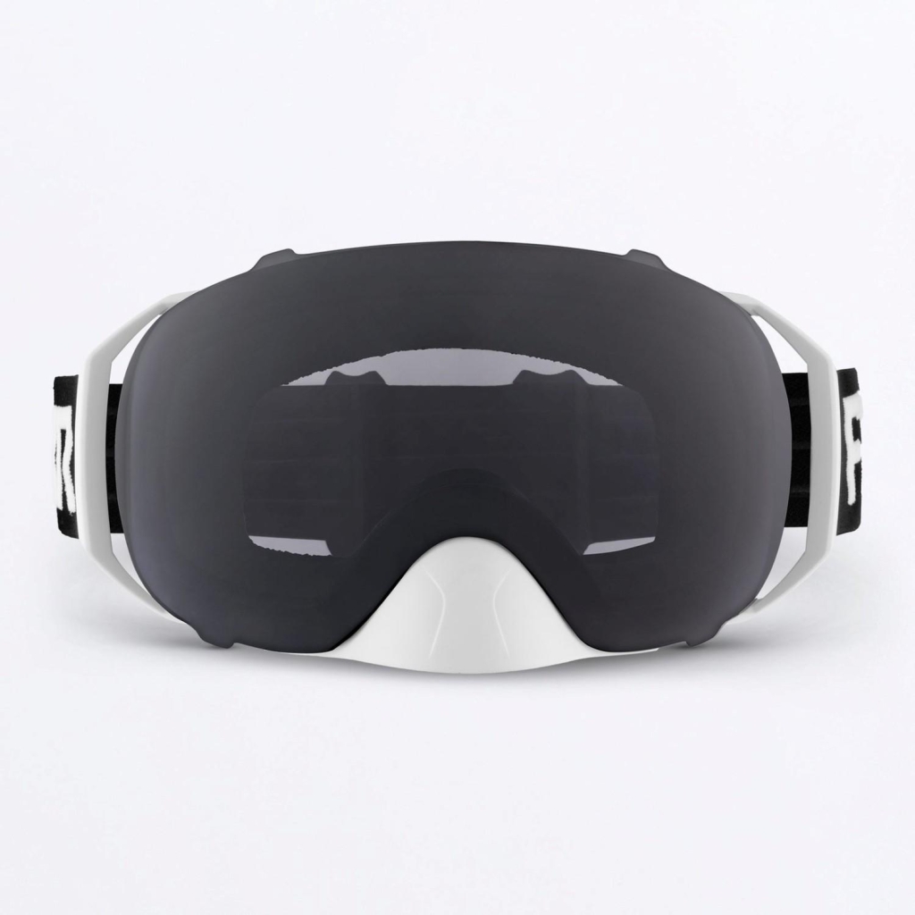 FXR Ride X Spherical Goggle, Color: Black /White, Size: OS