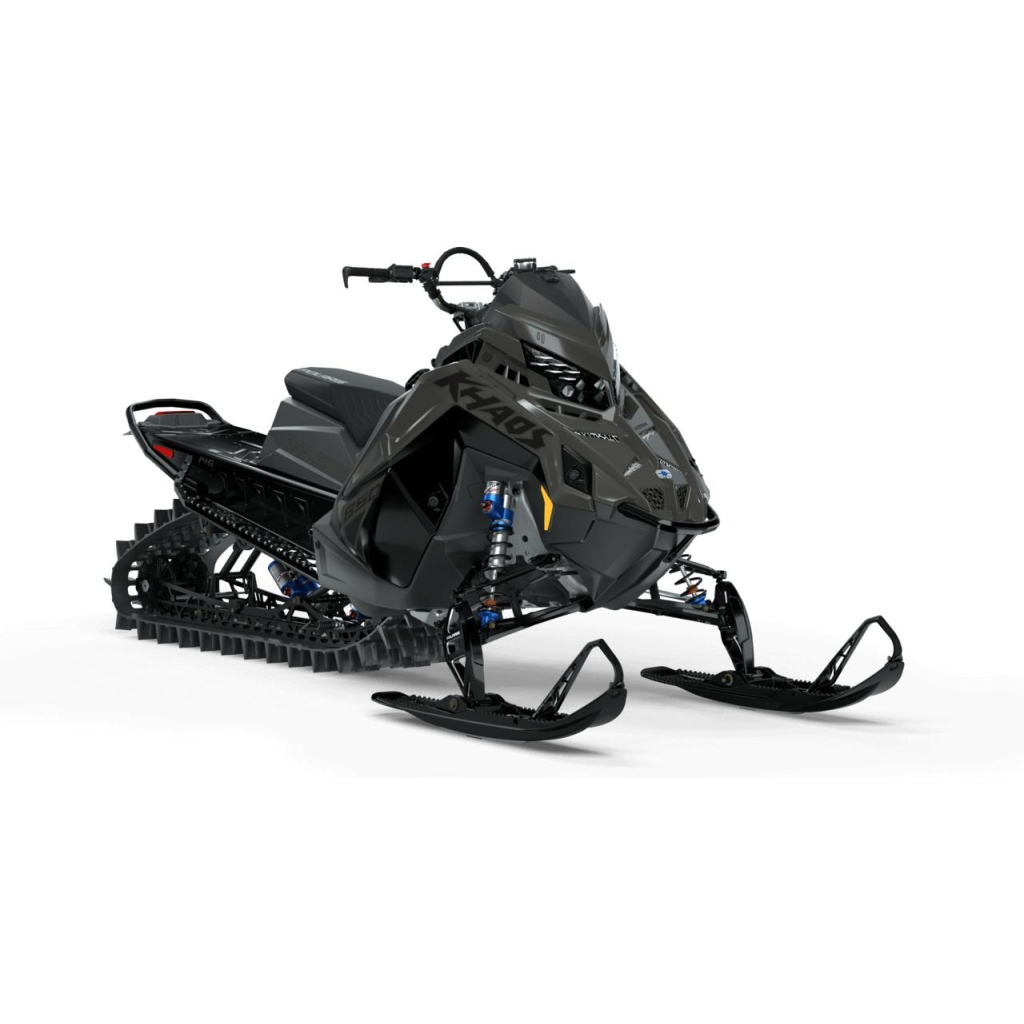 POLARIS 850 RMK Khaos Slash 146, Gloss Black/Shadow Gray (2024)