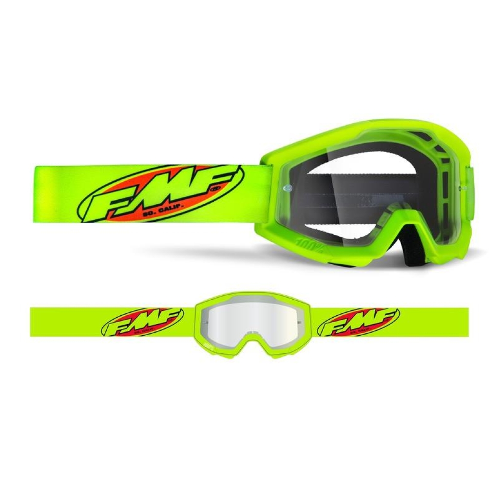 FMF POWERCORE Goggle Core Gul - Klar Lins