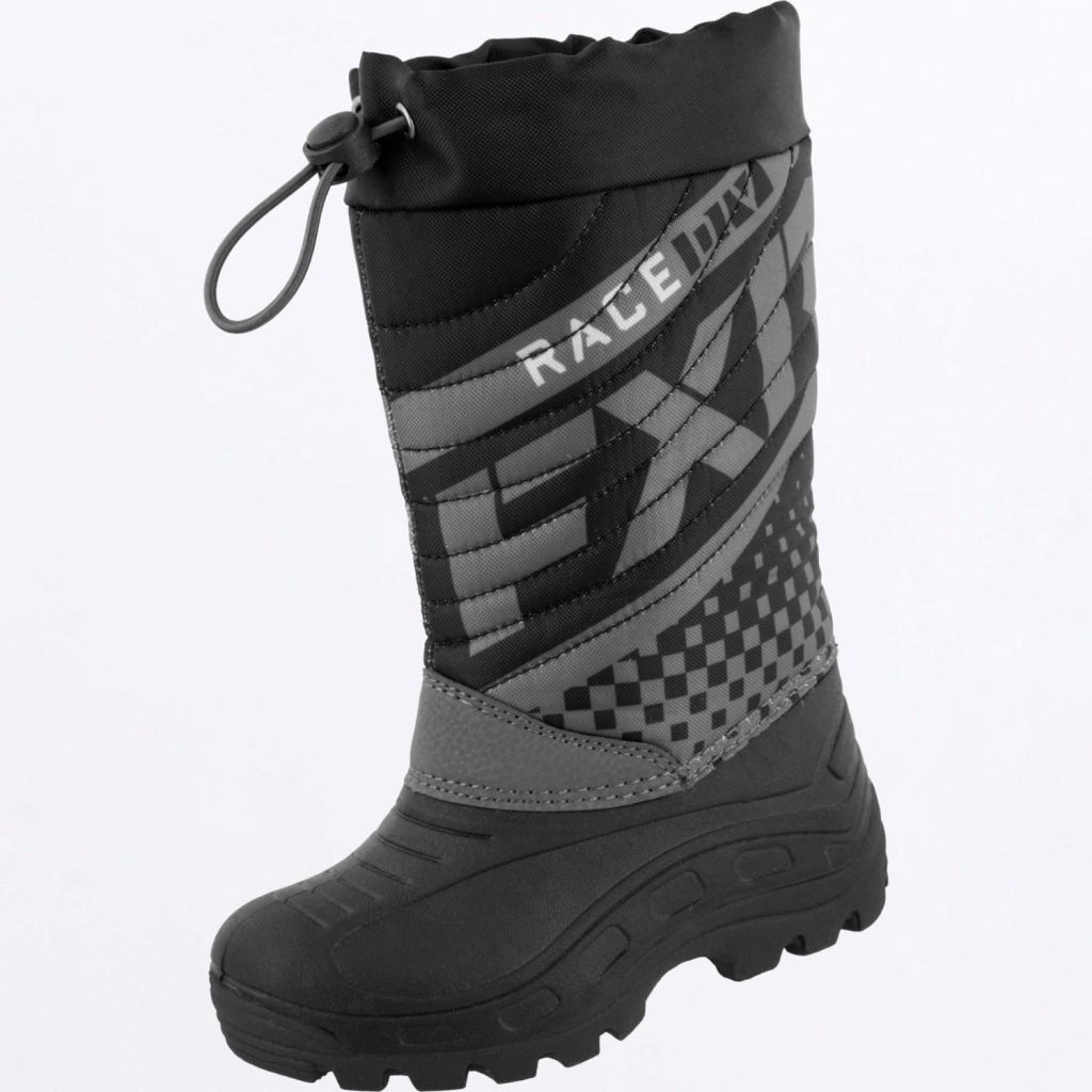 FXR Youth Boost Boot, Color: Black, Size: 33