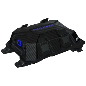 POLARIS Lock & Ride® Flex Medium Burandt Bag with Zippers & Divider Carbon/Blue