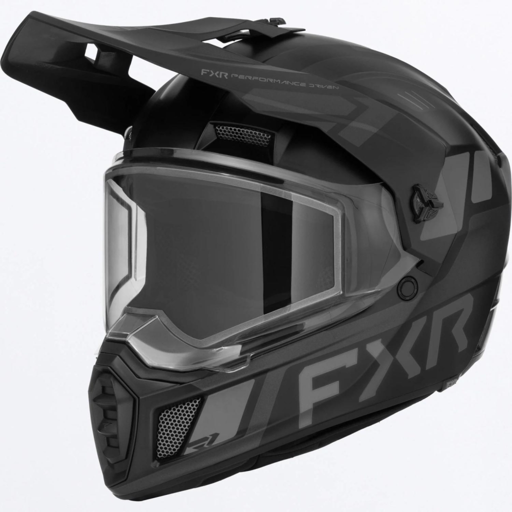 FXR Clutch X Helmet w/ Dual Shield, Color: Black Ops, Size: 2XL