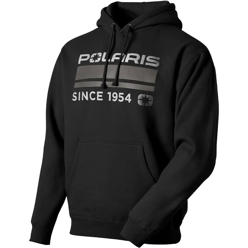 POLARIS Men's Block '54 Hoodie, Color: Black, Size: M
