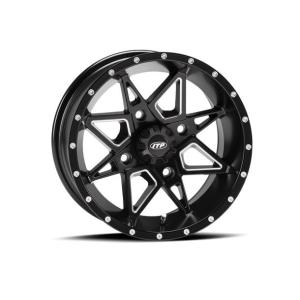 ITP Tornado 14x7 - Polaris 4/156, Svart Finish, Rock Armor-teknologi