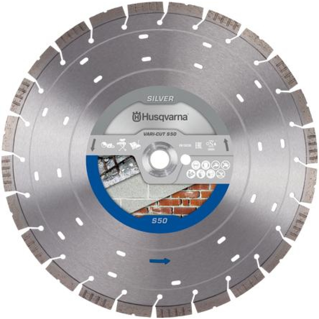 HUSQVARNA VARI-CUT™ S50, Sølv, 300 mm, 12 mm, 25,4/20 mm