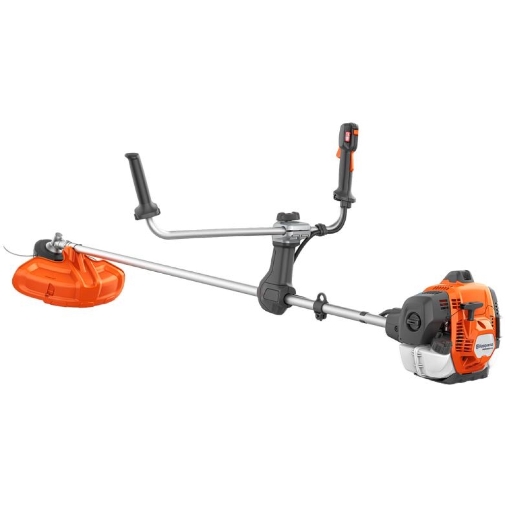 HUSQVARNA 525RX Mark II ryddesag med trimmerhode og gressblad