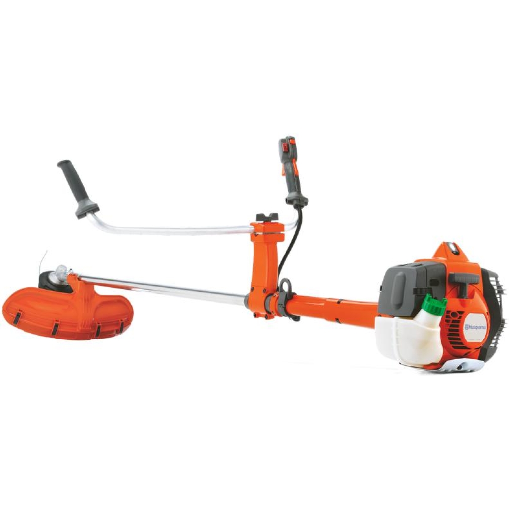 HUSQVARNA 535RXT ryddesag med trimmerhode og gressblad