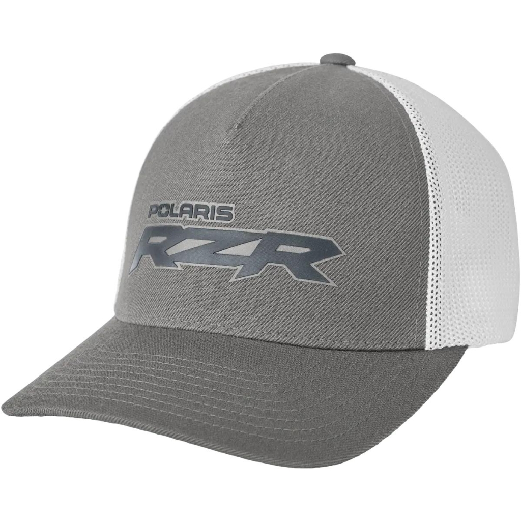 POLARIS RZR 3D Logo Trucker Cap, Color: Gray
