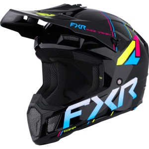 FXR Clutch Comp MX Helmet, Color: Rave, Size: L